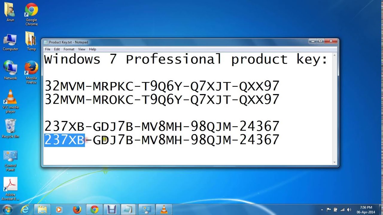 Windows 7 home premium 64 bit key